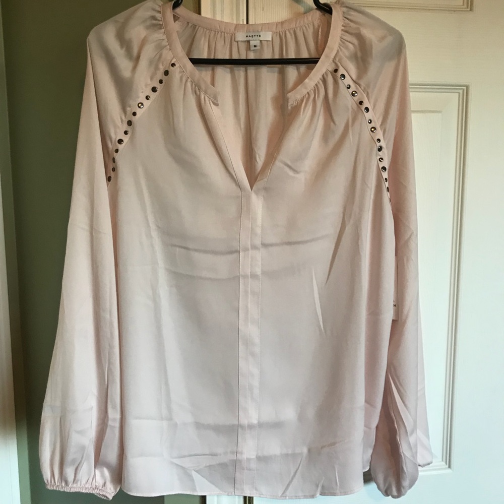 Blush blouse